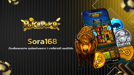 Sora168 เว็บสล็อตแตกง่าย ทุนน้อยห้ามพลาด 1 บาทก็ฝากได้ ถอนได้จริง